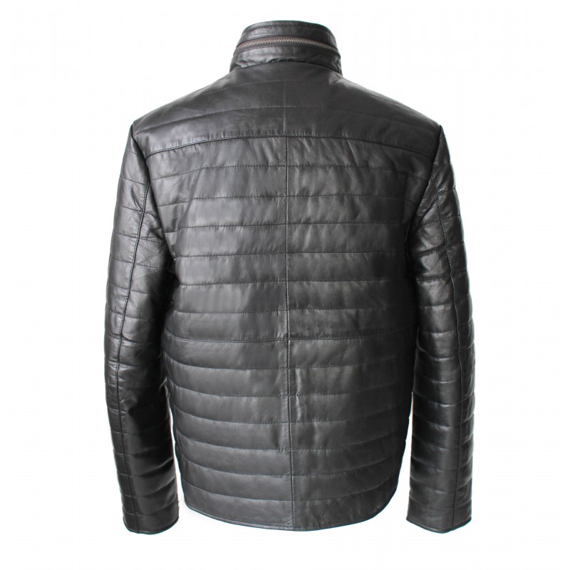 Zerimar Shoes Chaqueta De Cuero Con Cremallera Modelo FORMI