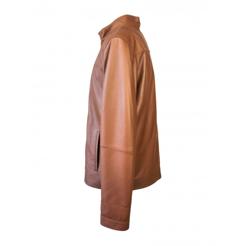 Zerimar Shoes Chaqueta De Cuero Con Cremallera Modelo PANPET