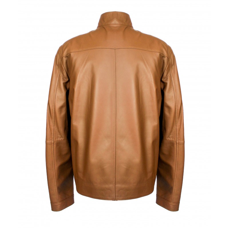 Zerimar Shoes Chaqueta De Cuero Con Cremallera Modelo PANPET