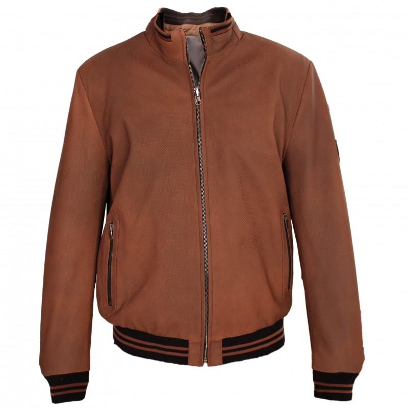 zerimar shoes Chaqueta de cuero perforada modelo ITALIA