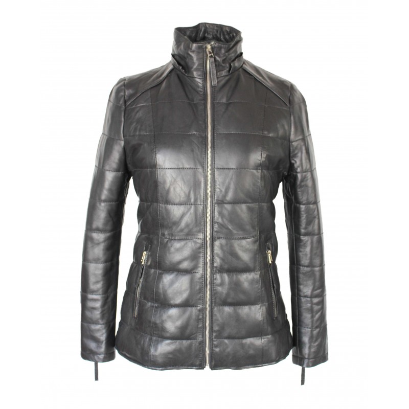 Zerimar Shoes Chaqueta De Piel Con Capucha De Racoon Modelo ALMOND