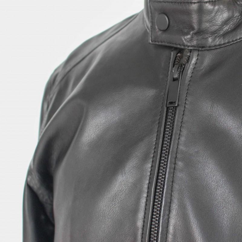 Zerimar Shoes Chaqueta De Piel Con Cremallera NAULE