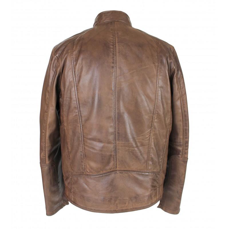 Zerimar Shoes Chaqueta De Piel Con Cremallera ROCHA