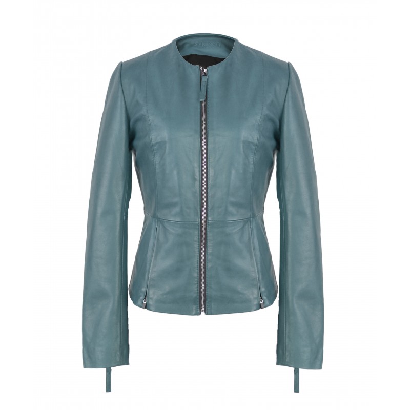 zerimar shoes Chaqueta de piel con cremalleras modelo OPEN