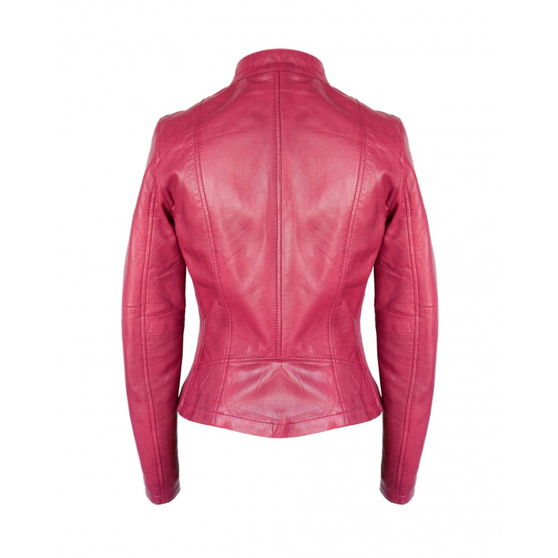 Zerimar Shoes Chaqueta De Piel Con Laterales Elásticos Modelo OCHO