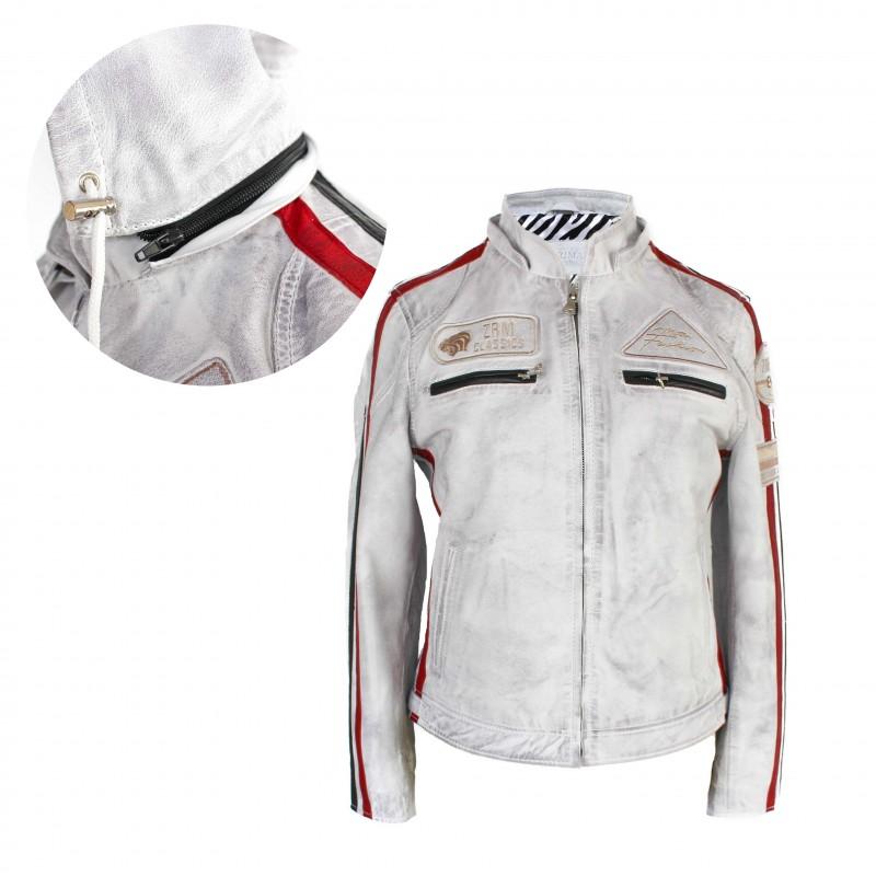 Zerimar Shoes Chaqueta De Piel Con Parches Y Capucha Desmontable BOLLWOM