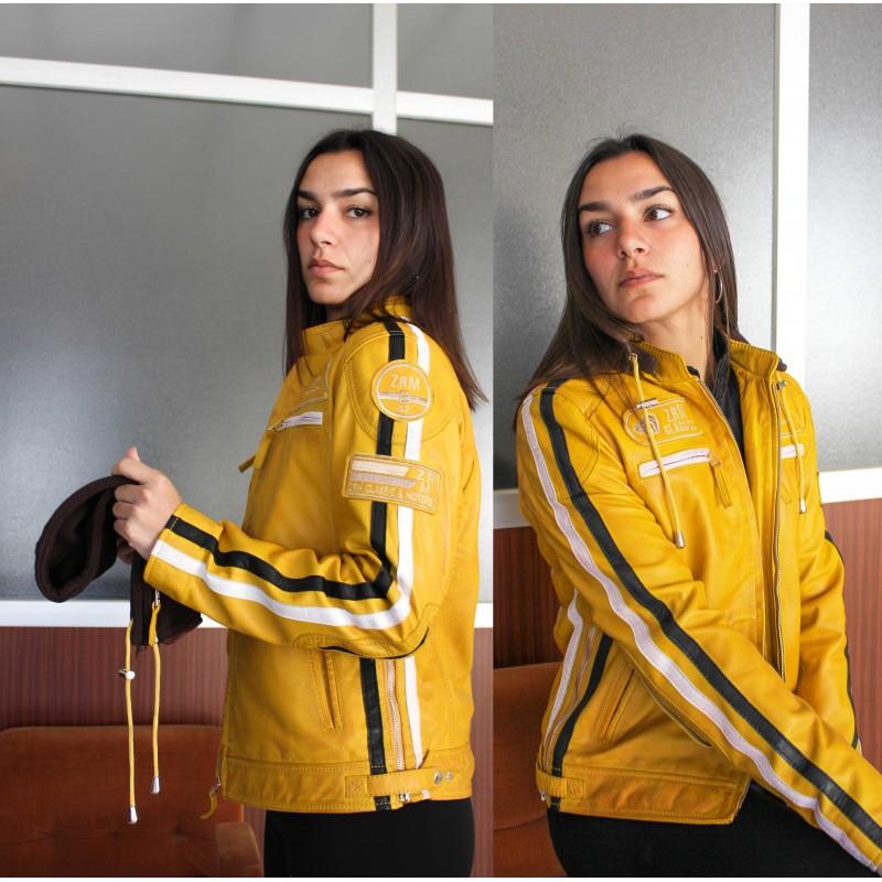 Zerimar Shoes Chaqueta De Piel Con Parches Y Capucha Removible BALLWO