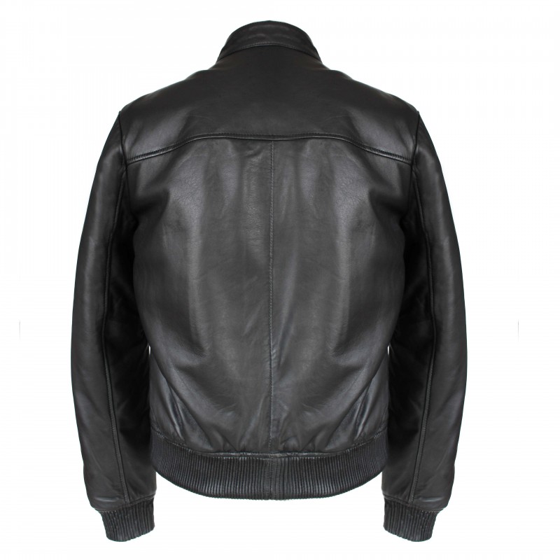 Zerimar Shoes Chaqueta De Piel Estilo Bomber Modelo ANTIPO