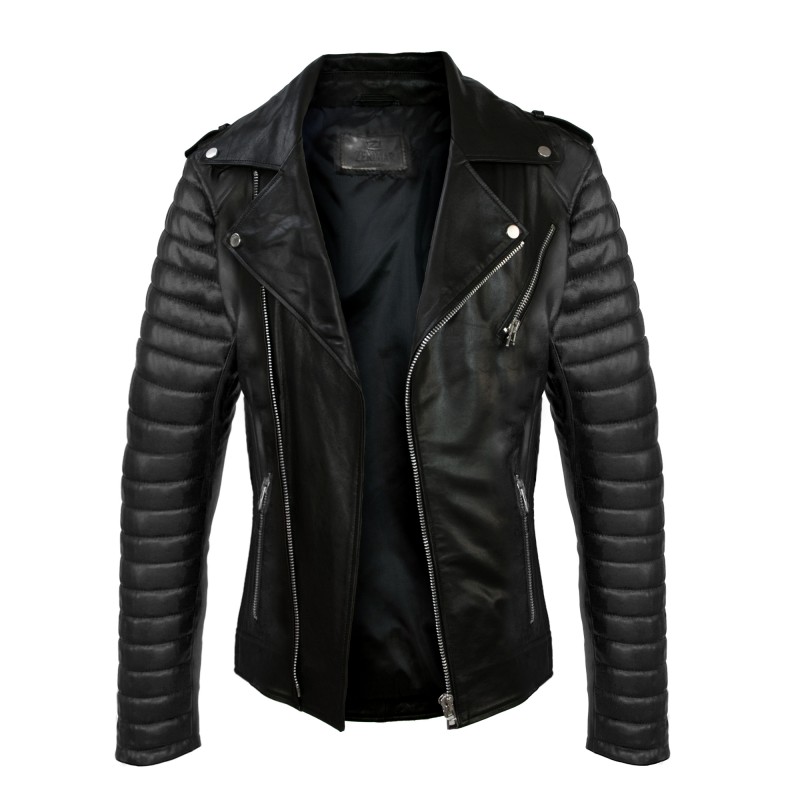 Zerimar Shoes Chaqueta Heavy De Cuero Con Cremallera CAPSULA