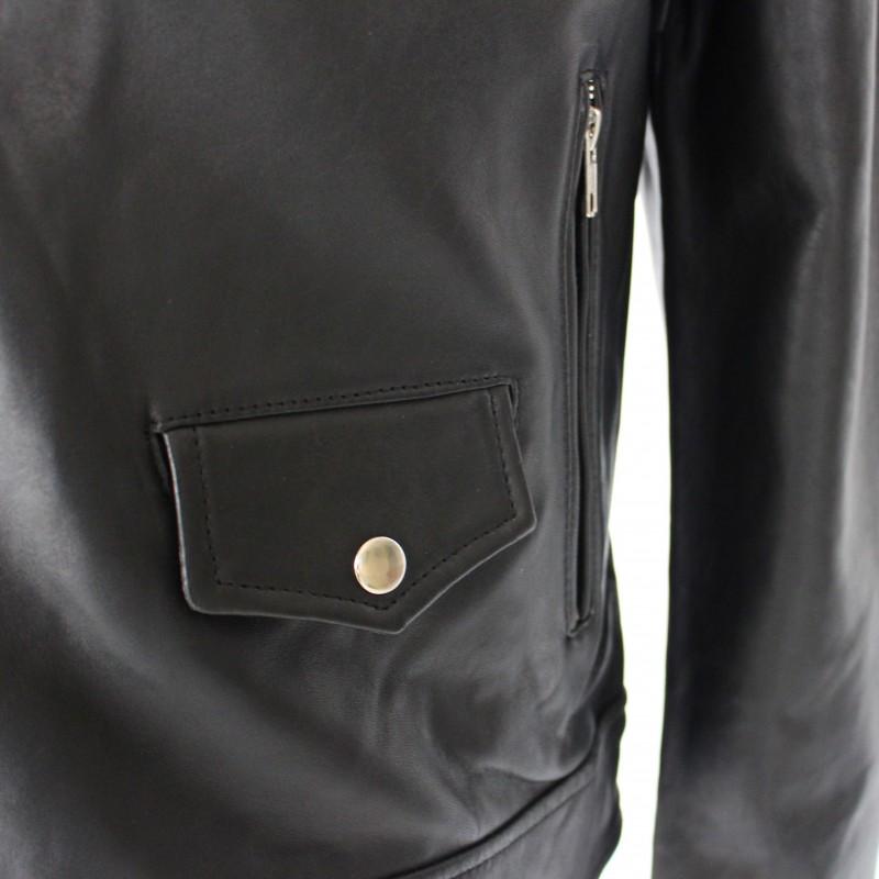 Zerimar Shoes Chaqueta Heavy De Piel Con Cremallera TAUMO