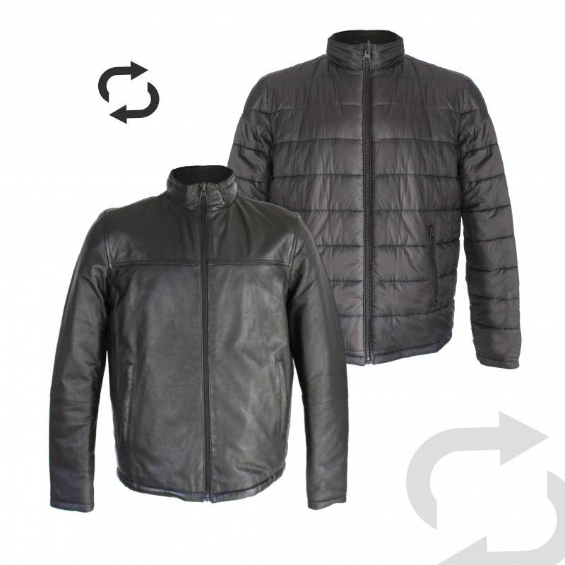 zerimar Shoes Chaqueta Reversible Con Cremallera Modelo MAZZO