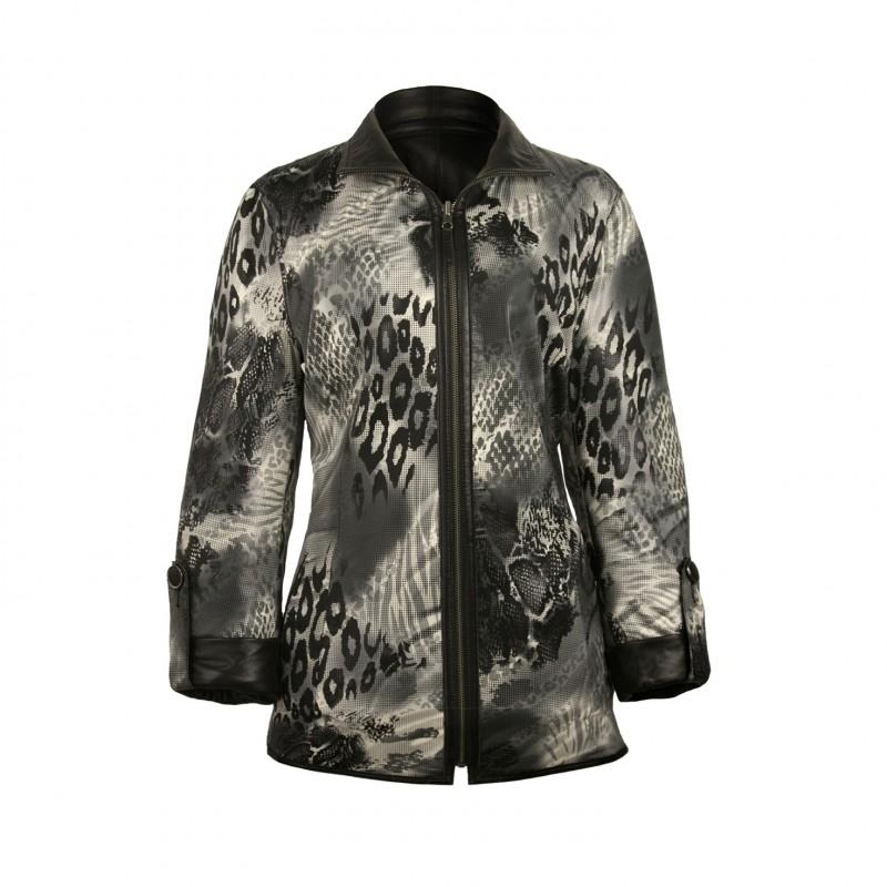 Zerimar Shoes Chaqueta Reversible De Cuero Con Cierre De Cremallera EBRU