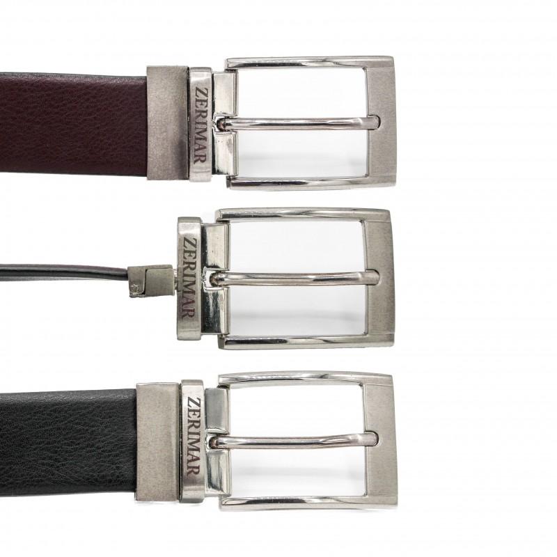 Zerimar Shoes Cinturón De Piel 34 Mm Modelo Reversible BHAIK