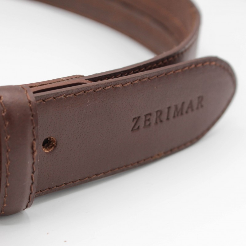 Zerimar Shoes Cinturón De Piel Antirobo 39 Mm Modelo NOLAN