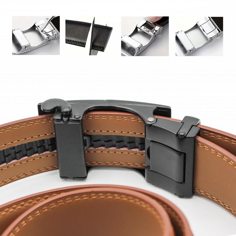 Zerimar Shoes Cinturón De Piel Con Hebilla Automatica Modelo BASTA