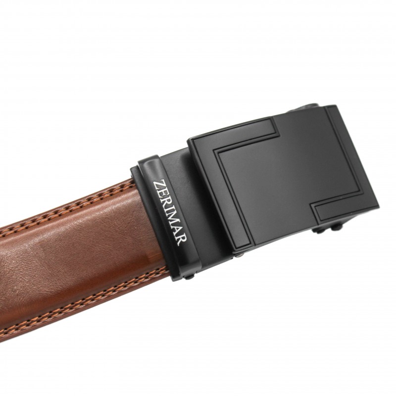 Zerimar Shoes Cinturón De Piel Con Hebilla Automatica Modelo BASTA