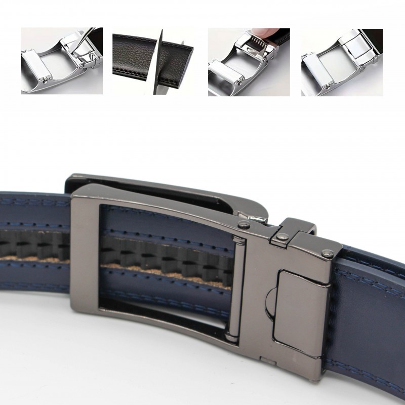 Zerimar Shoes Cinturón De Piel Con Hebilla Automatica Modelo FROLO