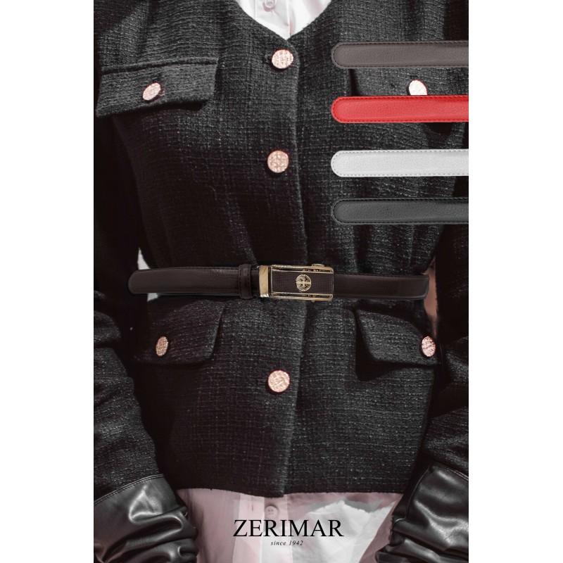 Zerimar Shoes Cinturon De Piel Con Hebilla Automatica Modelo TOHE