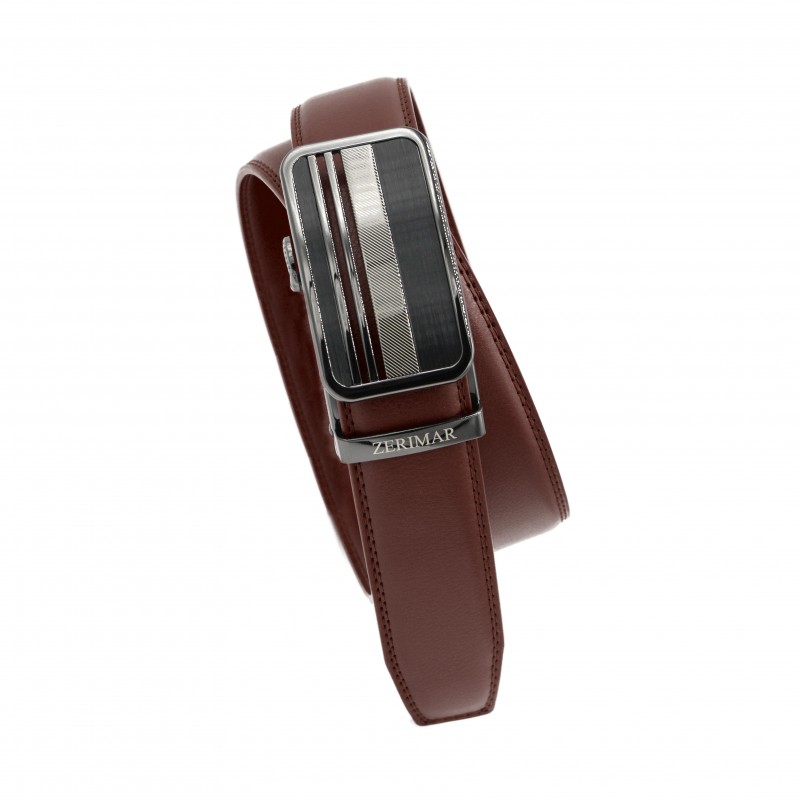 zerimar shoes Cinturón de piel con hebilla automatica modelo TRENO