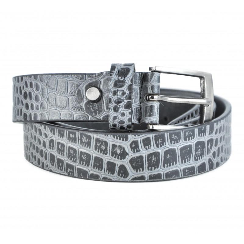 Zerimar Shoes Cinturon De Piel Grabado Modelo CRYSIS