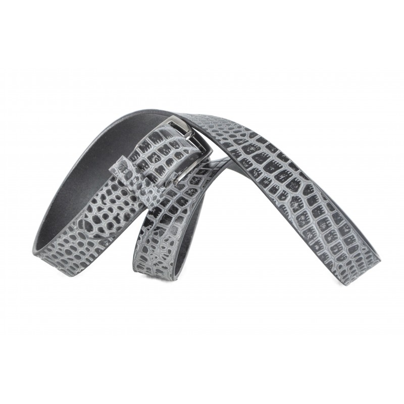 Zerimar Shoes Cinturon De Piel Grabado Modelo CRYSIS