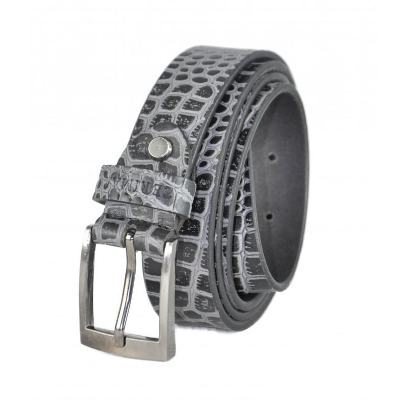 zerimar shoes Cinturon de piel grabado modelo CRYSIS