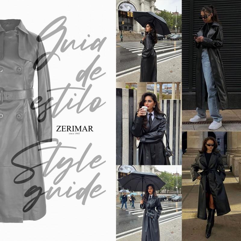 Zerimar Shoes Gabardina Larga Con Botones Modelo MESSNER