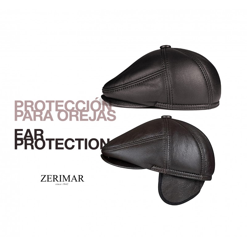 Zerimar Shoes Gorra De Cuero Tipo Boina Estilo Peaky Blinders Gorra Gatsby