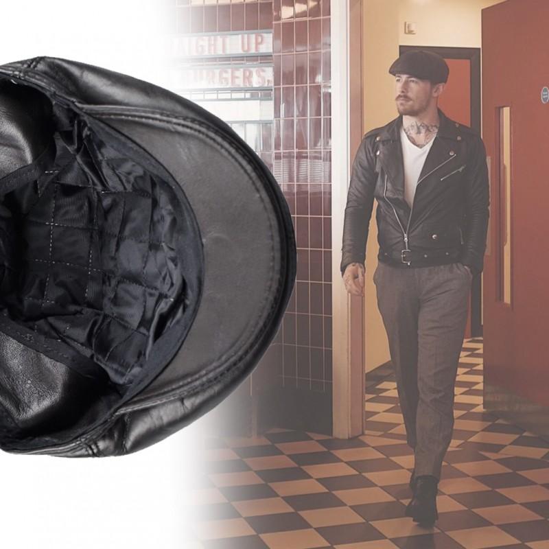 Zerimar Shoes Gorra De Cuero Tipo Boina Estilo Peaky Blinders Gorra Gatsby