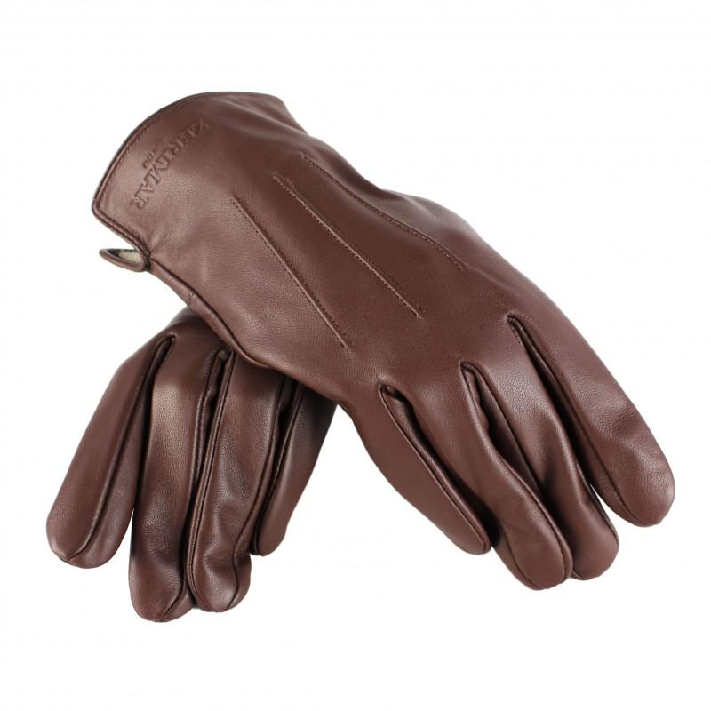 Zerimar Shoes Guantes De Piel Para Hombre Modelo FLOWK