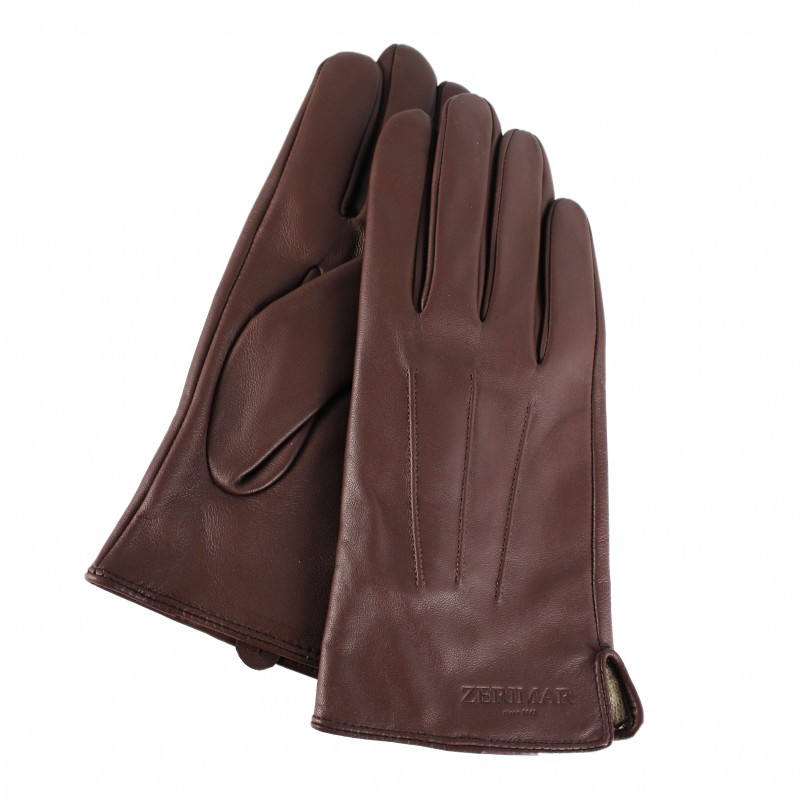 zerimar shoes Guantes de piel para hombre modelo FLOWK