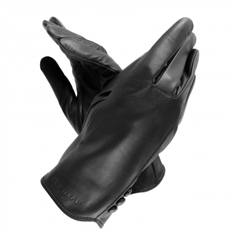 Zerimar Shoes Guantes De Piel Para Mujer Modelo BLACSHE