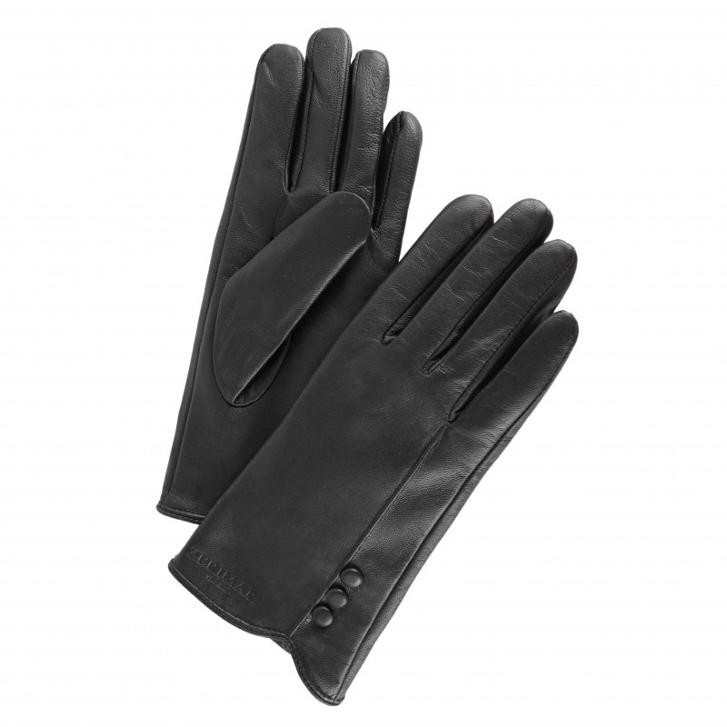 zerimar shoes Guantes de piel para mujer modelo BLACSHE