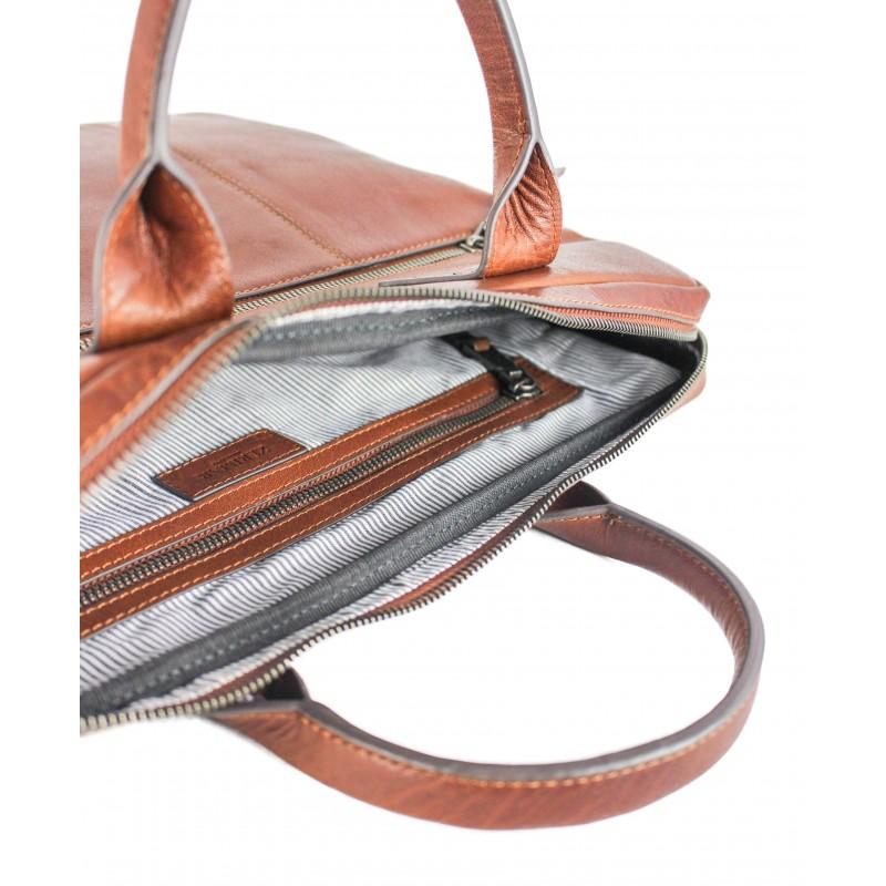 Zerimar Shoes Maletin De Piel Modelo BAMBO 40x5x31 Cm