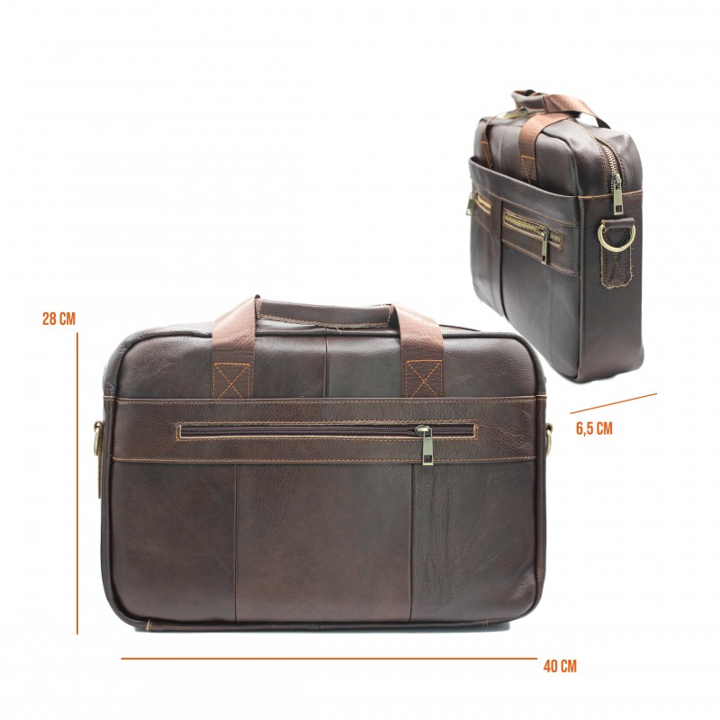 Zerimar Shoes Maletin De Piel Modelo GOCHE 40x28x6 5 Cm