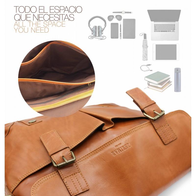 Zerimar Shoes Maletín De Piel Multiespacio 29x43x9 Cm ROBE