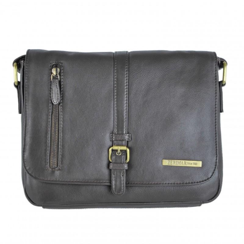 zerimar shoes Maletin de piel pequeño 22x29x7 cm modelo ALFA