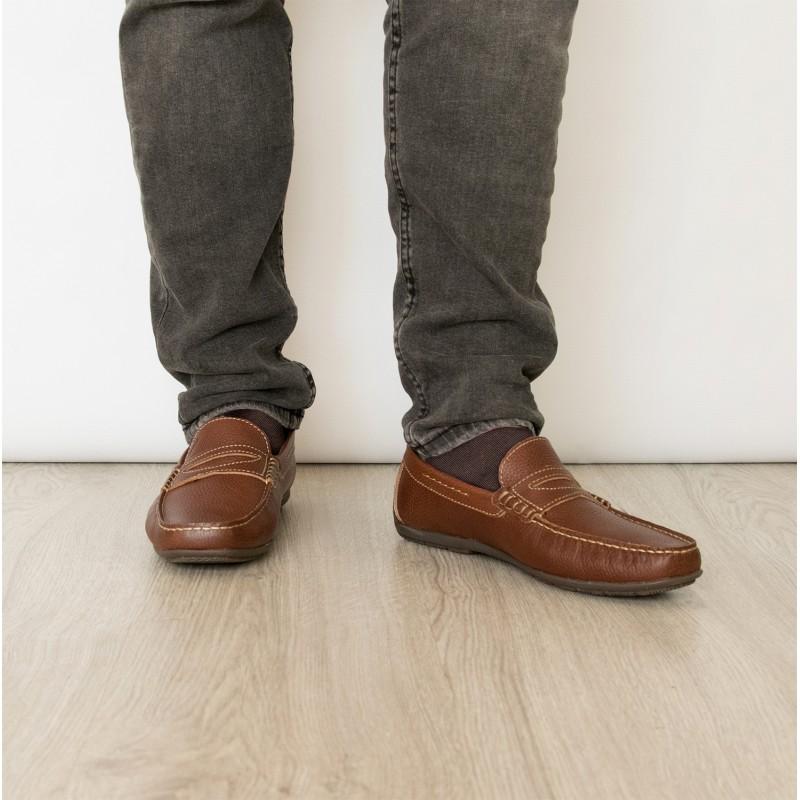 Zerimar Shoes Mocasines Antifaz De Piel En Varios Colores Con Costura