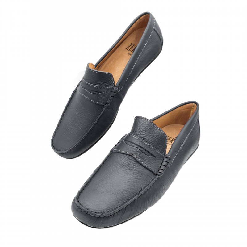Zerimar Shoes Mocasines Antifaz De Piel Para Hombre - Tallas Grandes