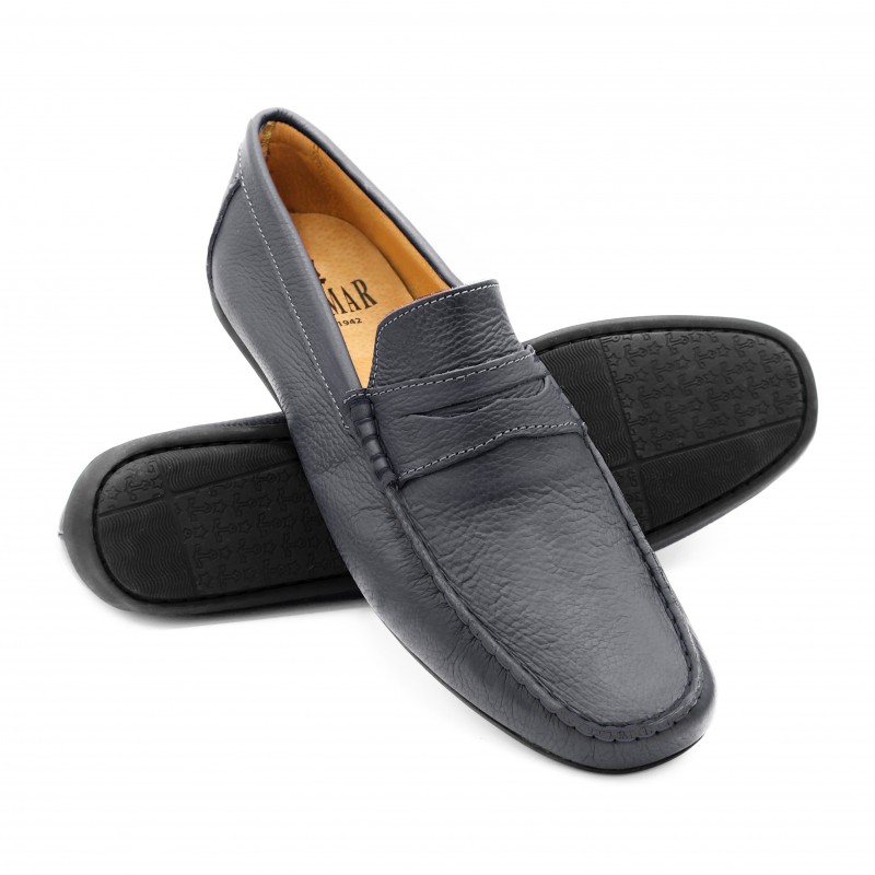 zerimar shoes Mocasines antifaz de piel para hombre - tallas grandes