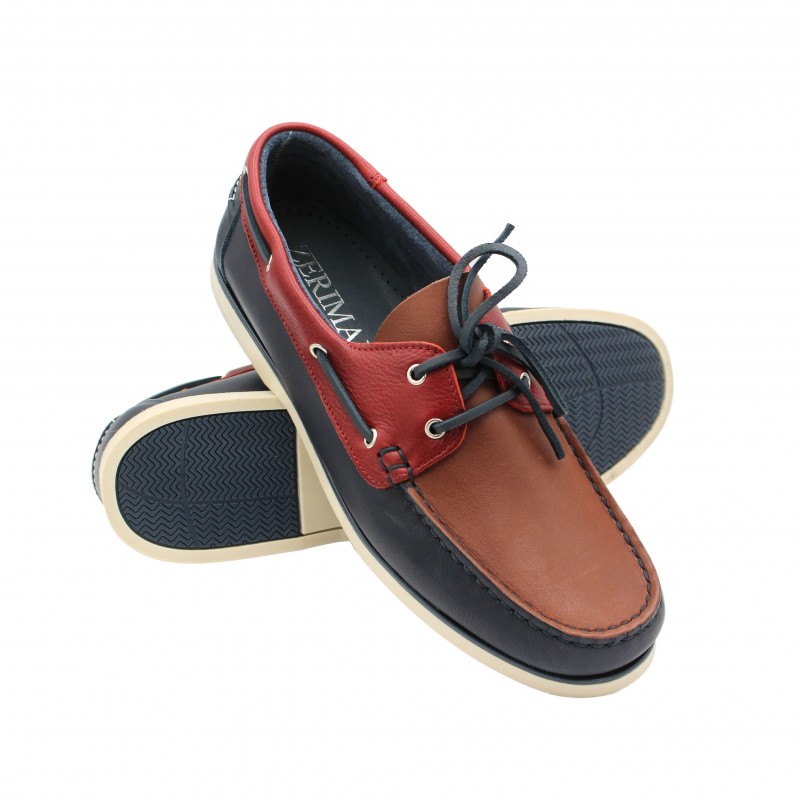 zerimar shoes Mocasines de piel con cordones modelo FIERO