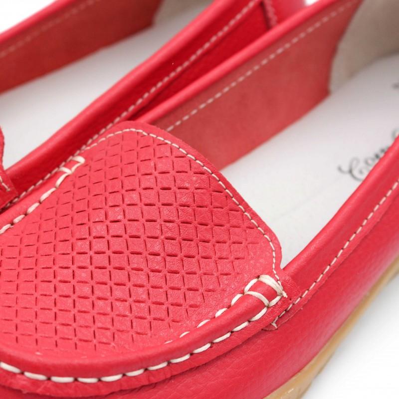 Zerimar Shoes Mocasines De Piel Con Detalle Grabado Rombos