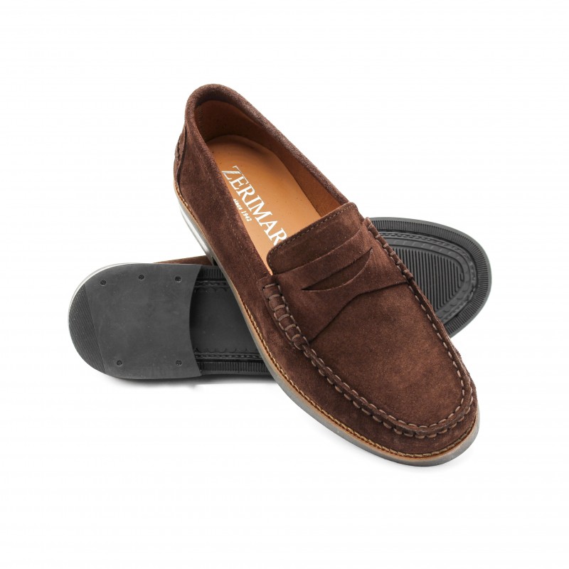 zerimar shoes Mocasines de piel de serraje modelo GLAMO