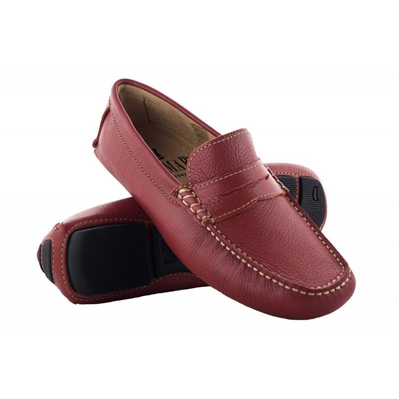 zerimar shoes Mocasines de piel para hombre con antifaz