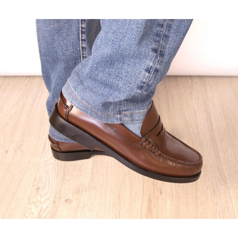 Zerimar Shoes Mocasines Ultraligeros De Hombre Con Antifaz Burdeos