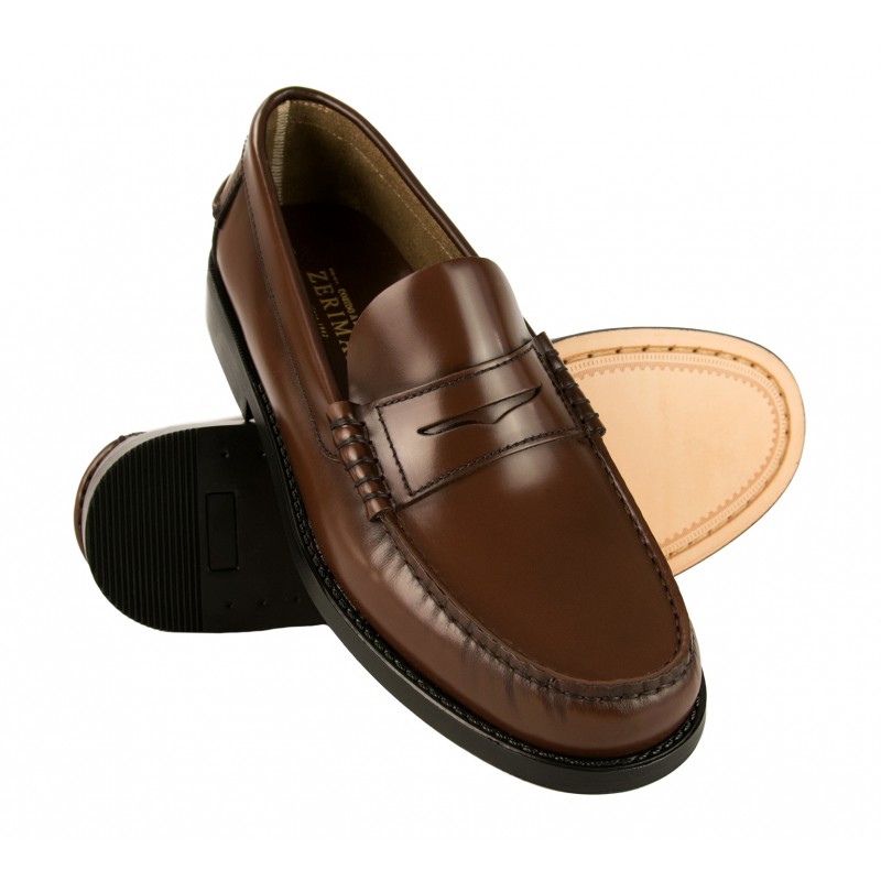 zerimar shoes Mocasines ultraligeros de hombre con antifaz burdeos