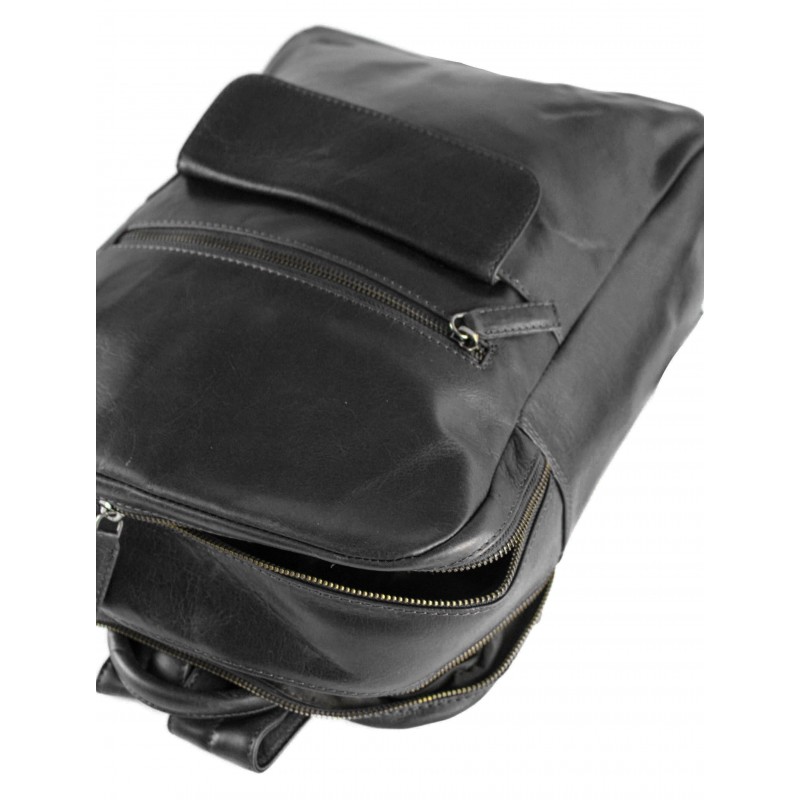 Zerimar Shoes Mochila De Piel Natural 38x28x11 Cm BLOKE