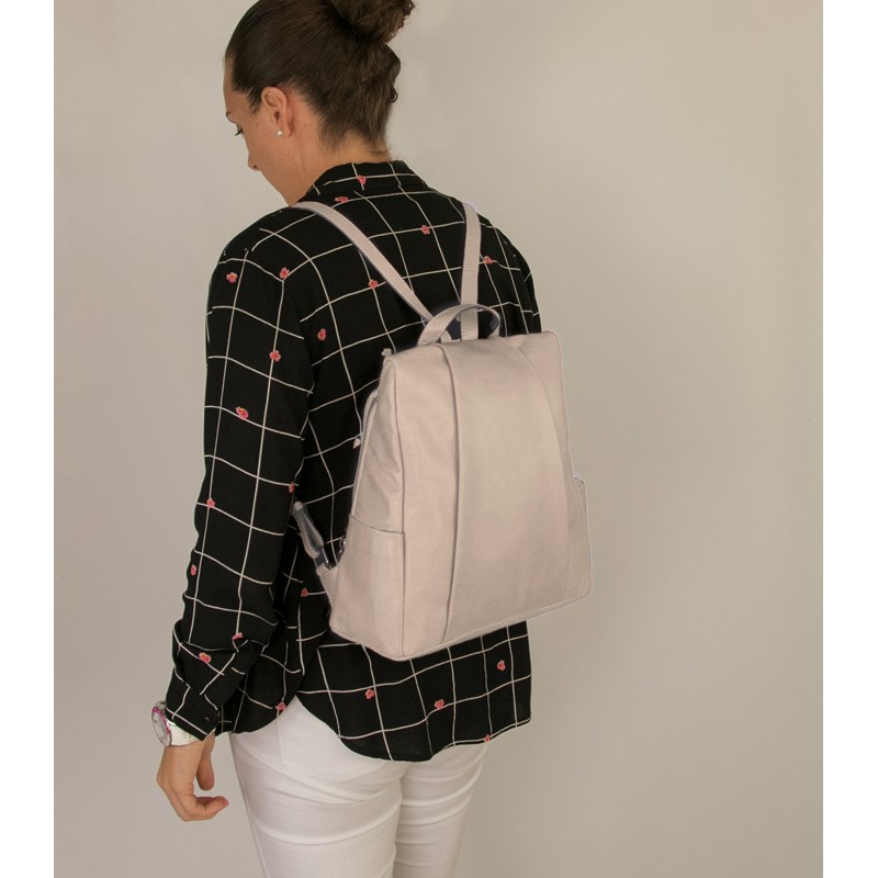 Zerimar Shoes Mochila De Piel Natural Con Cierre Trasero Antirrobo