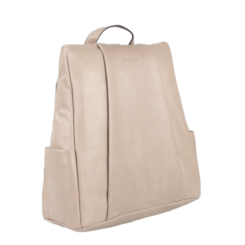 zerimar shoes Mochila de piel natural con cierre trasero antirrobo