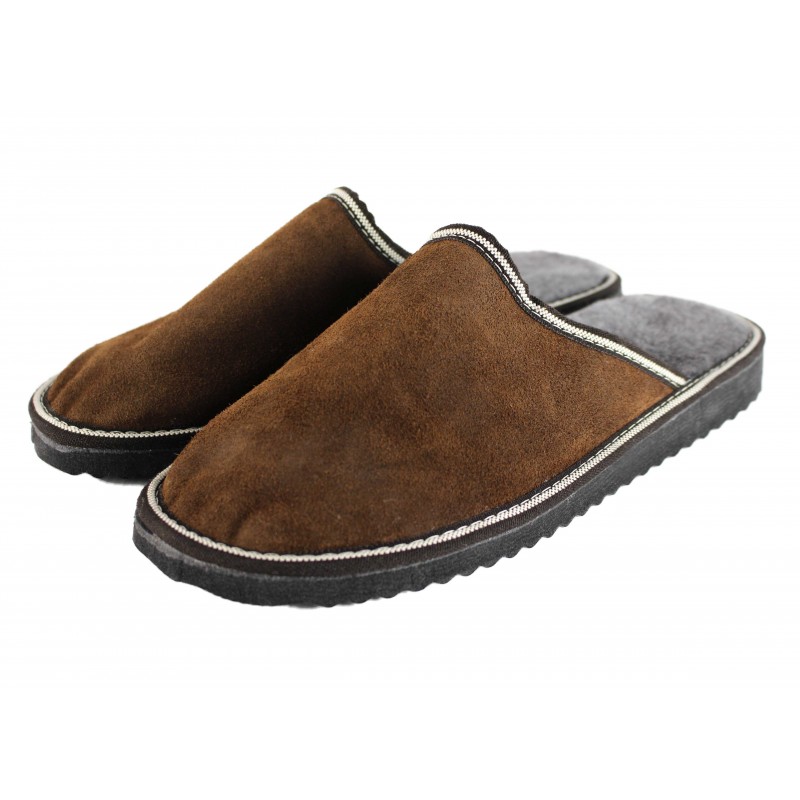 zerimar shoes Pantuflas de piel Double Face para estar por casa